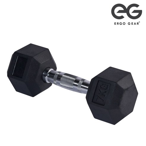 에르고기어 고무 육각아령, 7kg, 1개