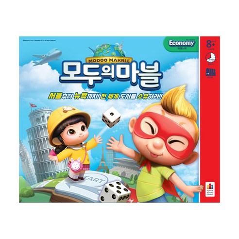 뽀로로 빙글빙글 춤추는 노래방 완구, 혼합 색상 13 모두의마블 보드게임 이코노미, 단품