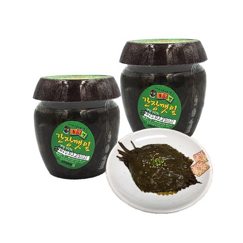 [엄다식품] 종가댁 간장깻잎지 500g*2EA, 2개, 500g