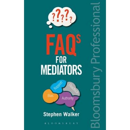 (영문도서) FAQs for Mediators Hardcover, Bloomsbury Publishing PLC, English, 9781526500854