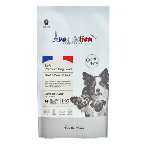 아벡시앙 소프트 프리미엄 사료 소고기&황태 1kg, 소, 1개