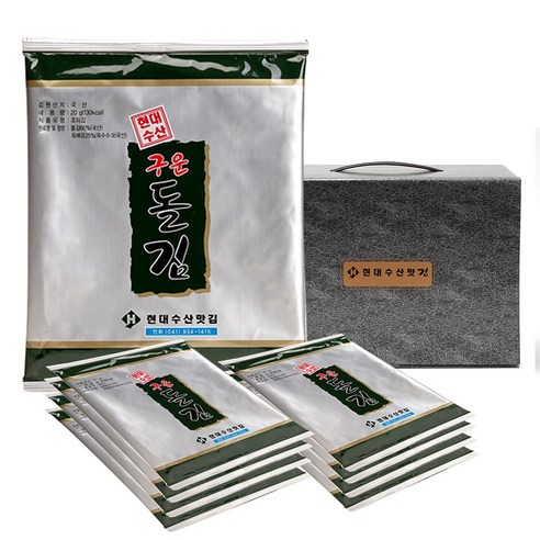 현대수산맛김 보령 대천김 돌김, 22개