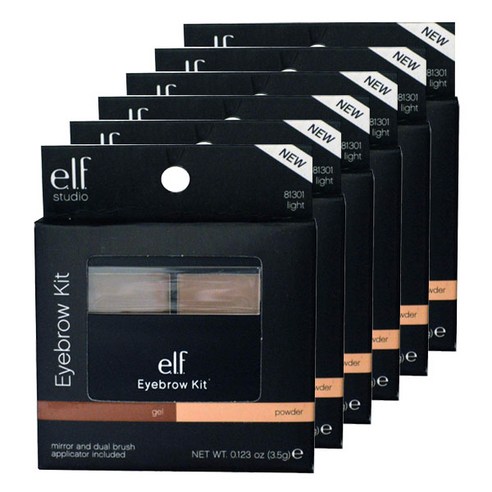 elf 아이브로우 키트, Light, 6개