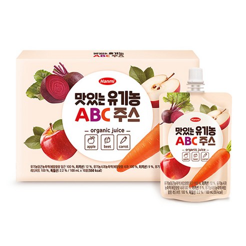 맛있는 유기농 ABC 주스, 100ml, 40개