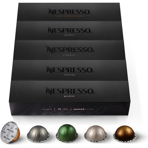 Nespresso 커피 머신 로스터 가정용 에스프레소 로스팅 네스프레소 시그니처 커피230ml 그란룽고150ml 더블 에스프레소80ml 미디엄에서 다크 로스트 버츄오 캡슐 머신
