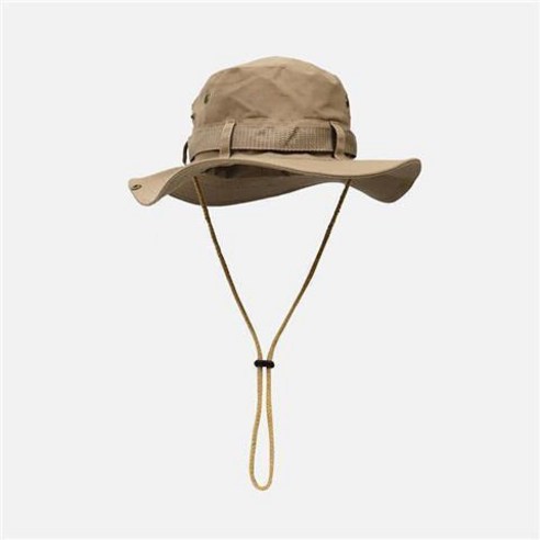 일본 패션 브랜드 Drawstring 어부 모자 남자와 여자의 여름 통기성 태양 보호 야외 등산 낚시 모자 서양 카우보이 모자, 카키