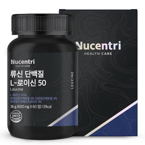 뉴센트리 류신 타블렛 근육단백질 WPI ISP 고밀도 99.7% BCAA 류신 단백질 알약 산양유단백질, 60정, 1개