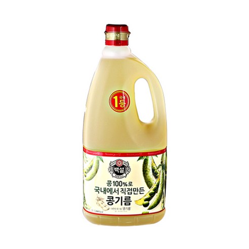 백설 식용유1.8L 1개 콩기름, 1.8L