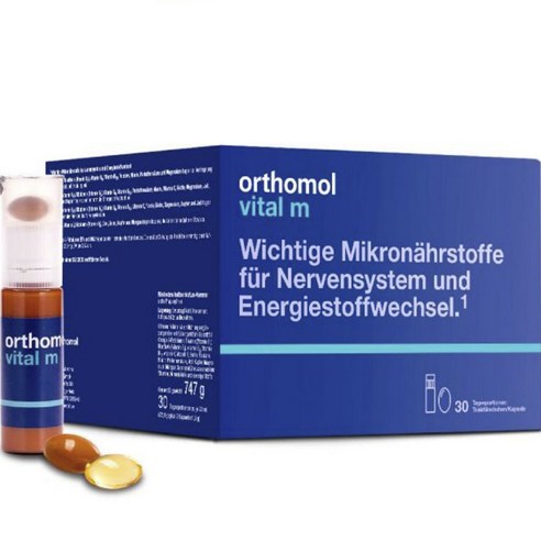 오쏘몰 바이탈 M 남성용 멀티비타민 액상형 + 타블렛, 30개입, 1개