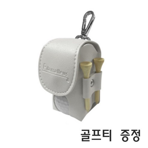 더무드민 고급 골프공케이스 골프공 볼주머니 파우치 (골프티 증정), 1개, 화이트