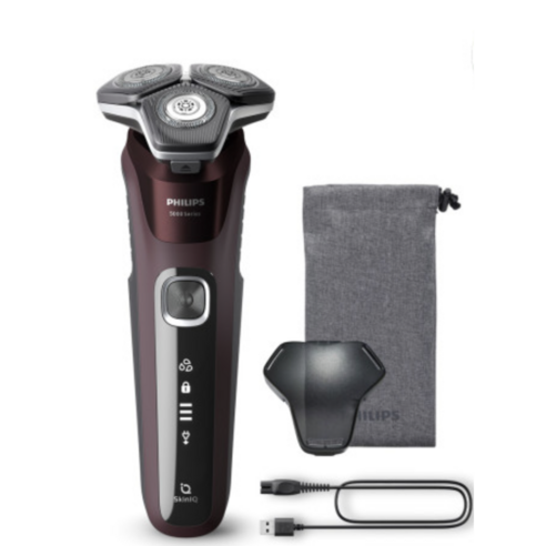필립스 SkinIQ 5000 시리즈 전기면도기, S5881/12, 버건디 레드