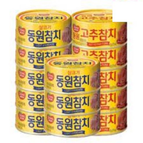 동원 라이트참치 8캔 + 고추참치 4캔 세트 동원 라이트참치 8캔 + 고추참치 4캔 세트