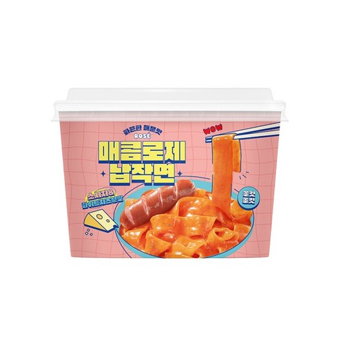 매콤로제 납작면 컵용기 175g x 5개, 5개, 175g
