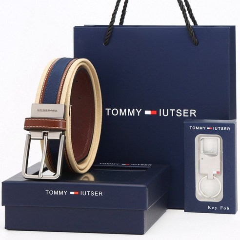 타미힐피거패딩남성 추천상품 TOMMY IUTSERTOMMY IUTSER남성 캐주얼 벨트 캔버스 소가죽 벨트 청년 바늘 단추 골프 벨트 소개