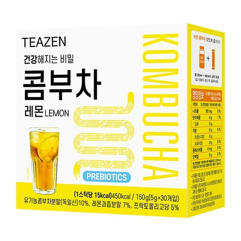 티젠 콤부차 레몬 5g x 30개입 3개, 1개