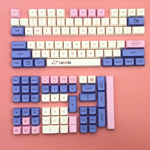 스테빌 스테빌라이저 키보드 하우징 [125-140Keys XDA Keycaps DIY 정의 프로필 염료 승화 체리 Gatrron M, 한개옵션2, 02 127pcs, 한개옵션1