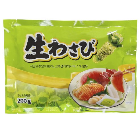 고추냉이 고함량 86% 와사비분, 6개, 200g