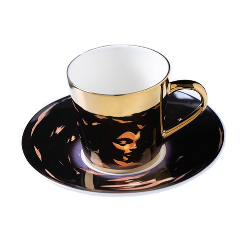 [SW] 거울 반사 커피 잔 유리 차 물 컵 크리 에이 티브 Coffeeware Drinkware, 초콜렛_201-300ml