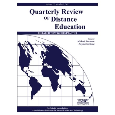 (영문도서) Quarterly Review of Distance Education Volume 22Number 12021 Paperback, Information Age Publishing, English, 9781648025761