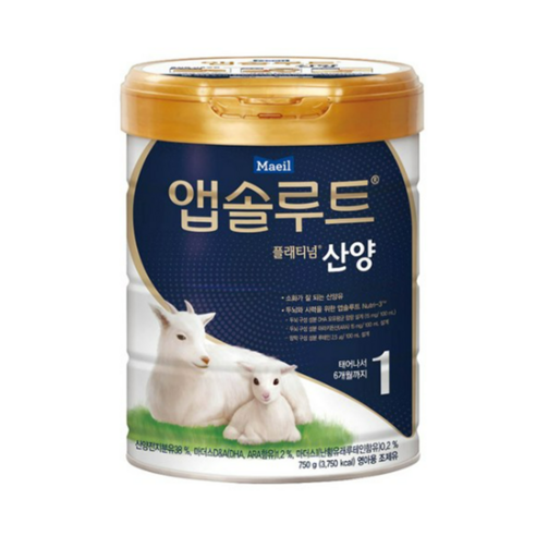 앱솔루트 플래티넘 산양분유 1단계, 750g, 17개