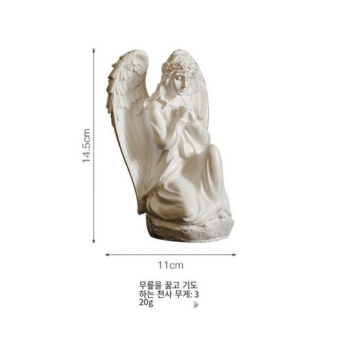 북유럽 천사 크리 에이 티브 미니 큐피드 공예 날개 장식 창 소품, 무릎 천사, 하나