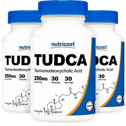 뉴트리코스트 TUDCA 타우로우르소데옥시콜 애시드 250mg 캡슐, 3개, 30회분