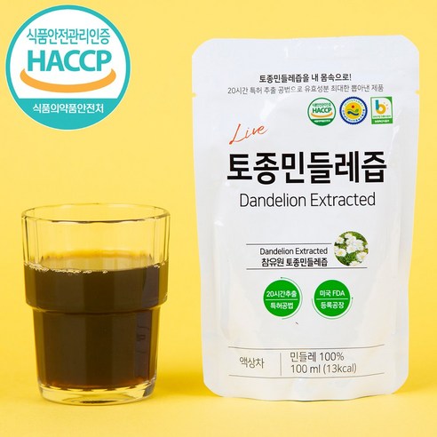 참유원 토종 흰민들레즙 101포 - 대용량 단독구성 / 국내산 원료 100%, 100ml, 101개