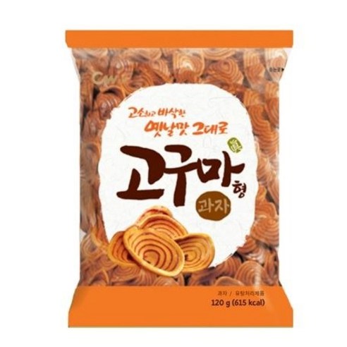 청우식품 고구마형 과자, 120g, 4개