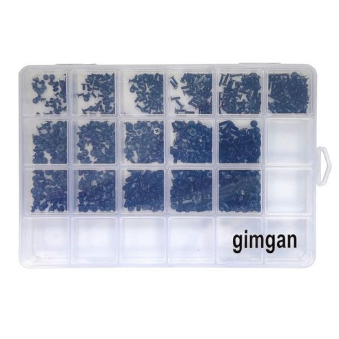 gimgan 800Pcs 노트북 나사 M2 M2.5 M3 컴퓨터 PC 교체 키트 세트 Sony DELL Samsung IBM HP Toshiba 마더 보드 SSD 팬 수리 (16