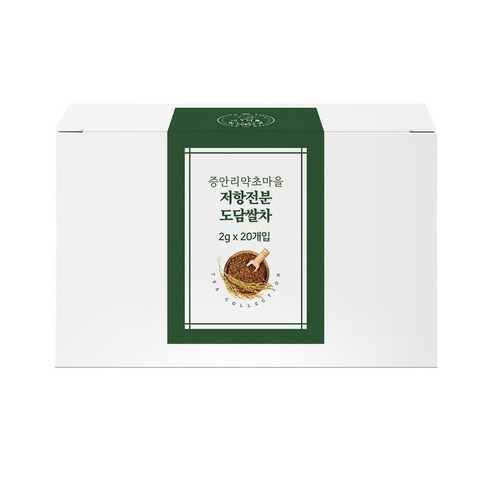 농진청 기능성 당뇨 볶은 도담 쌀 티백차 고압로스팅 곡물차 저항전분, 2g, 1박스, 20개입
