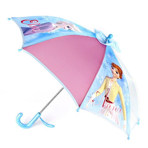 유아용 수동우산 두폭 투명창 겨울왕국 여아용 우산40cm