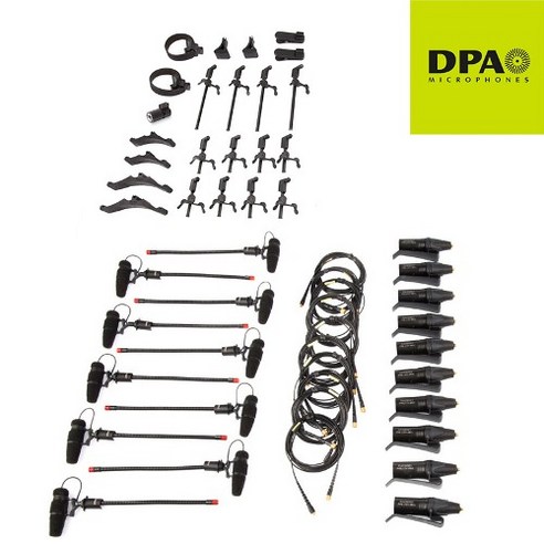 DPA 악기용 마이크 고감도 KIT-4099-DC-10C-C 10세트 펠리컨케이스 미포함