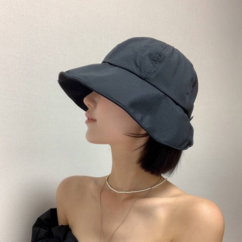 모어퍼플 2P 와이드챙 벨크로 버킷햇 모자 썬캡 보넷