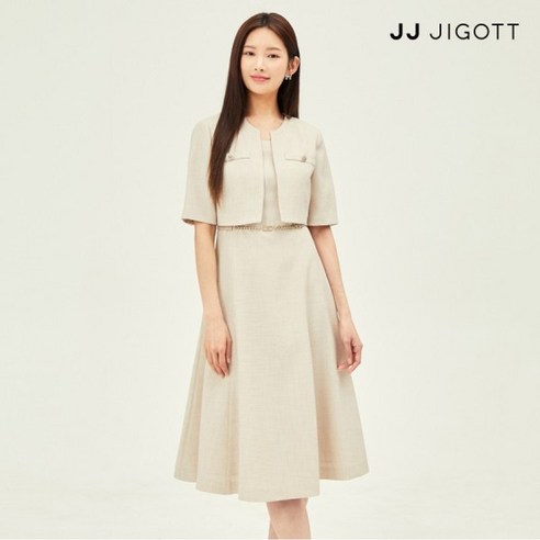 JJ지고트 재킷 스타일 플레어 원피스 GP5A0OP811