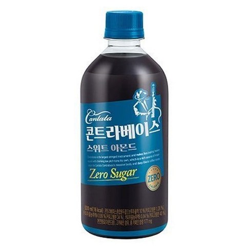 롯데 칸타타 콘트라베이스 스위트 아몬드, 500ml, 18개, 18개