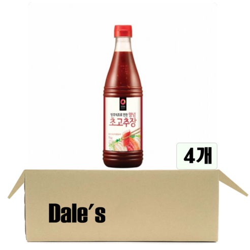 데일즈기획 청정원 초고추장, 1kg, 4개