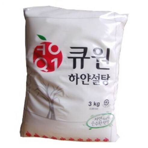 SM 큐원 하얀설탕 3kgx1봉지, 3kg, 1개