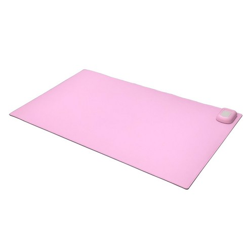 셀인스텍 온열 데스크매트 장패드 따뜻한 책상테이블, 핑크, 1개