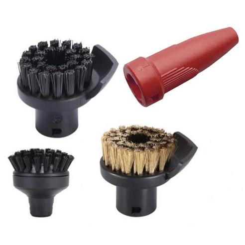 큰 라운드 브러시 스프링클러 노즐 머리 Karcher SC1 SC2 SC3 SC4 라운드 브러시 청소 브러시 ​​스팀 청소기 스위퍼, 하나, 보여진 바와 같이