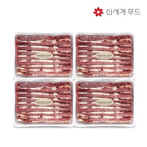 신세계푸드 LA갈비 꽃갈비 총4kg (1kg 4팩), 4개