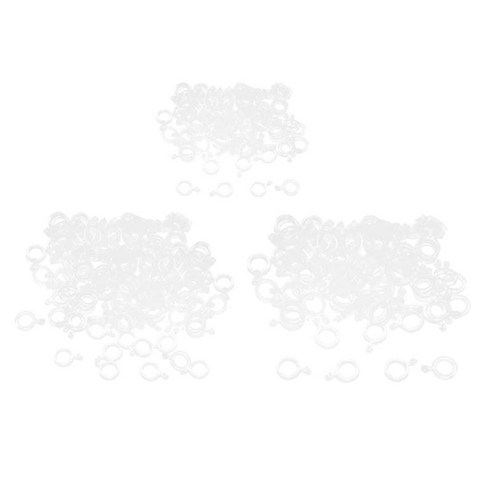 400x 탄성 낚시 루어 스트랩 핏 링, {"색상":"클리어"}, {"수건소재":"고무"}