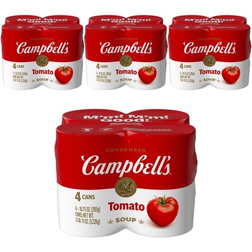 캠벨스 컨덴스드 토마토 수프 4개입, 1.22kg, 4개