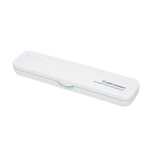 크린챔버 UV-C LED DK-900 BAT+USB충전겸용 휴대용칫솔살균기 (국내제조), 화이트