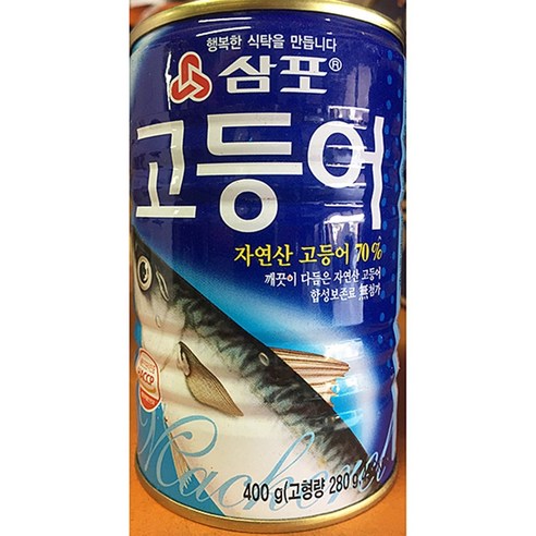 삼포 수산물 통조림 3총사_고등어 정어리 꽁치, 1개