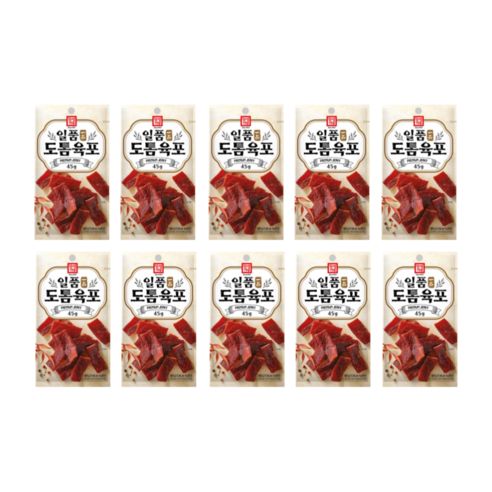 한성 일품 도톰 육포, 10개, 45g