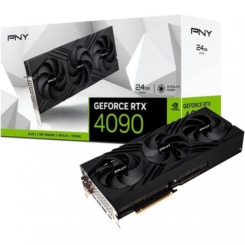 PNY GeForce RTX™ 4090 24GB Verto 트리플 팬 그래픽 카드 DLSS 3, RTX 4090 LED
