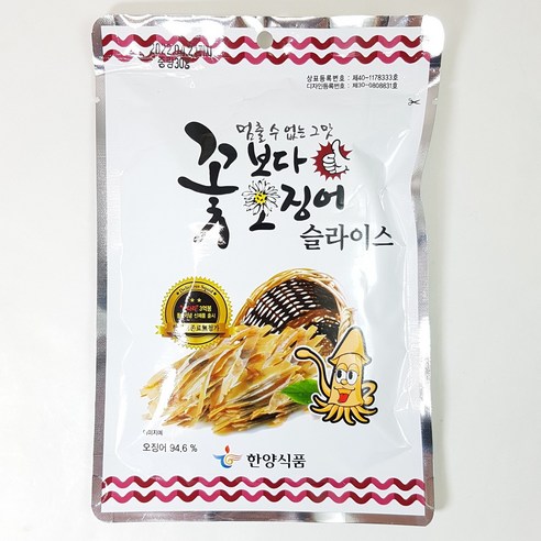 한양식품 꽃보다오징어 30g 슬라이스, 1개