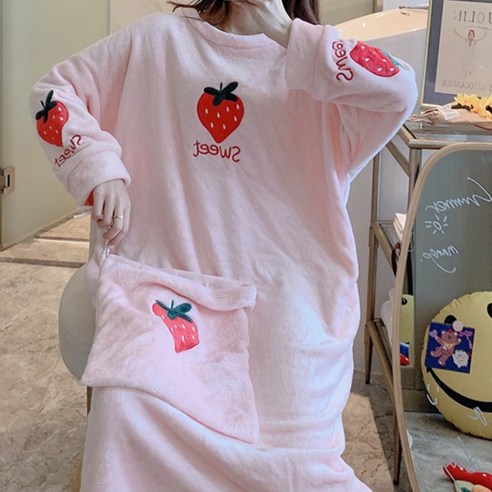 봄날의꽃 긴팔 원피스 수면잠옷 8종
