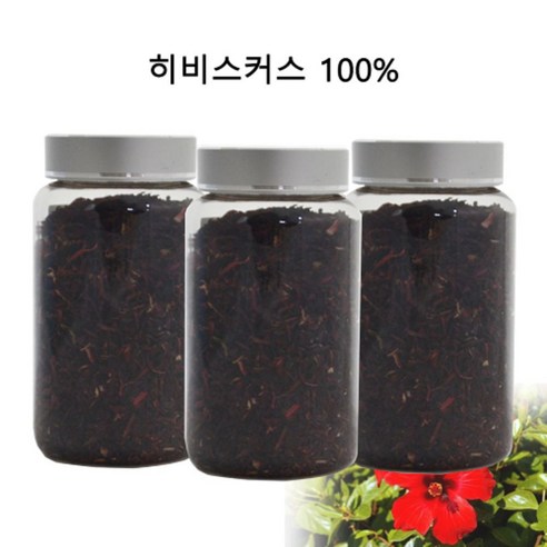 명성) 히비스커스꽃잎100%120gx3개 병타입, 120g, 3개