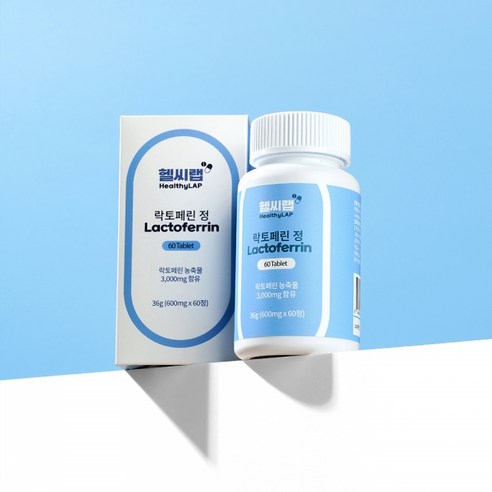 헬씨랩 락토페린 정 초유 농축 3000mg 60정 3개 (6개월분), 단품, 1개